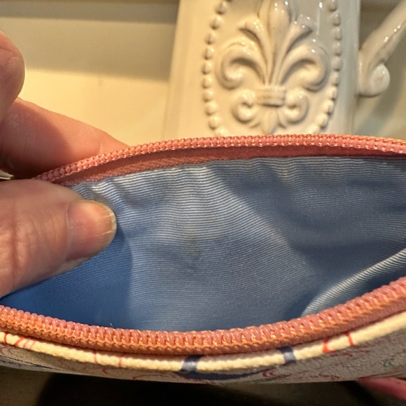 Coach Multicolor Signature C Wristlet Wallet Pink Trim - Picture 11 of 11